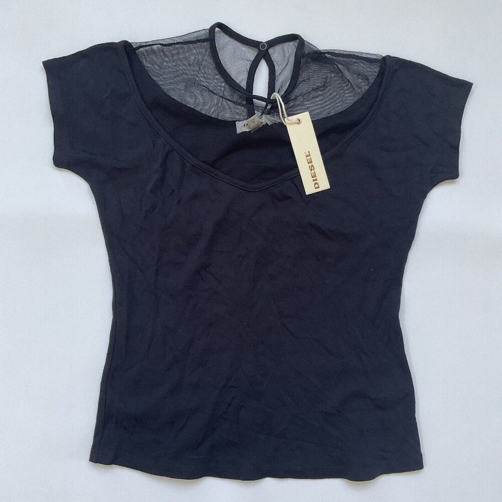 $118 Diesel Women’s T-Plasma Tank Top In Black Size M